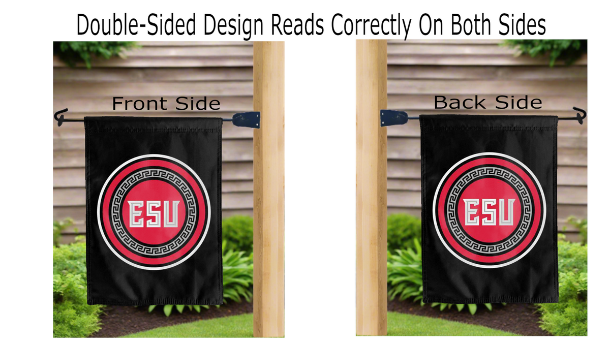 East Stroudsburg University of Pennsylvania - ESU Shield Garden Flag