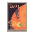 Explore Mars Poster ‚Äî Retro Space Travel Print | Space Wall Art