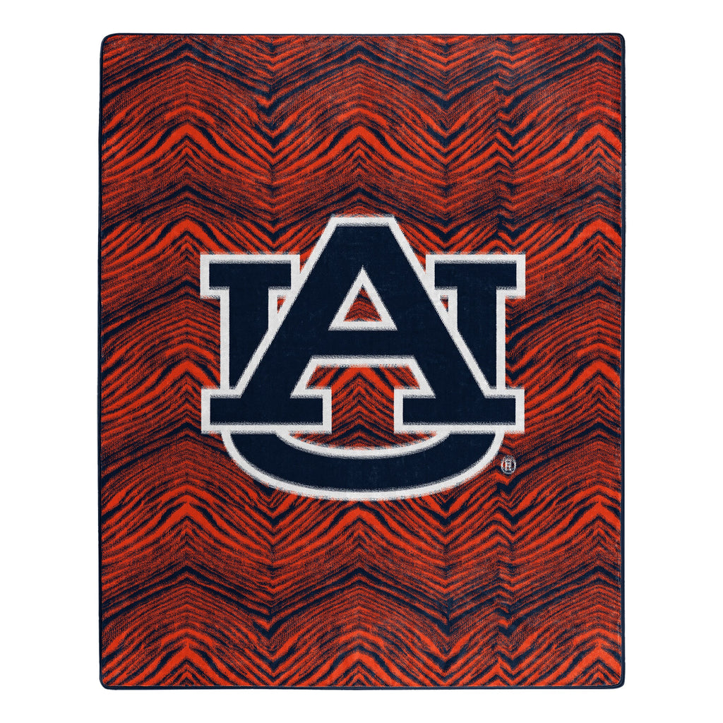Zubaz x Northwest NCAA Auburn Tigers Zubified Raschel Throw Blanket