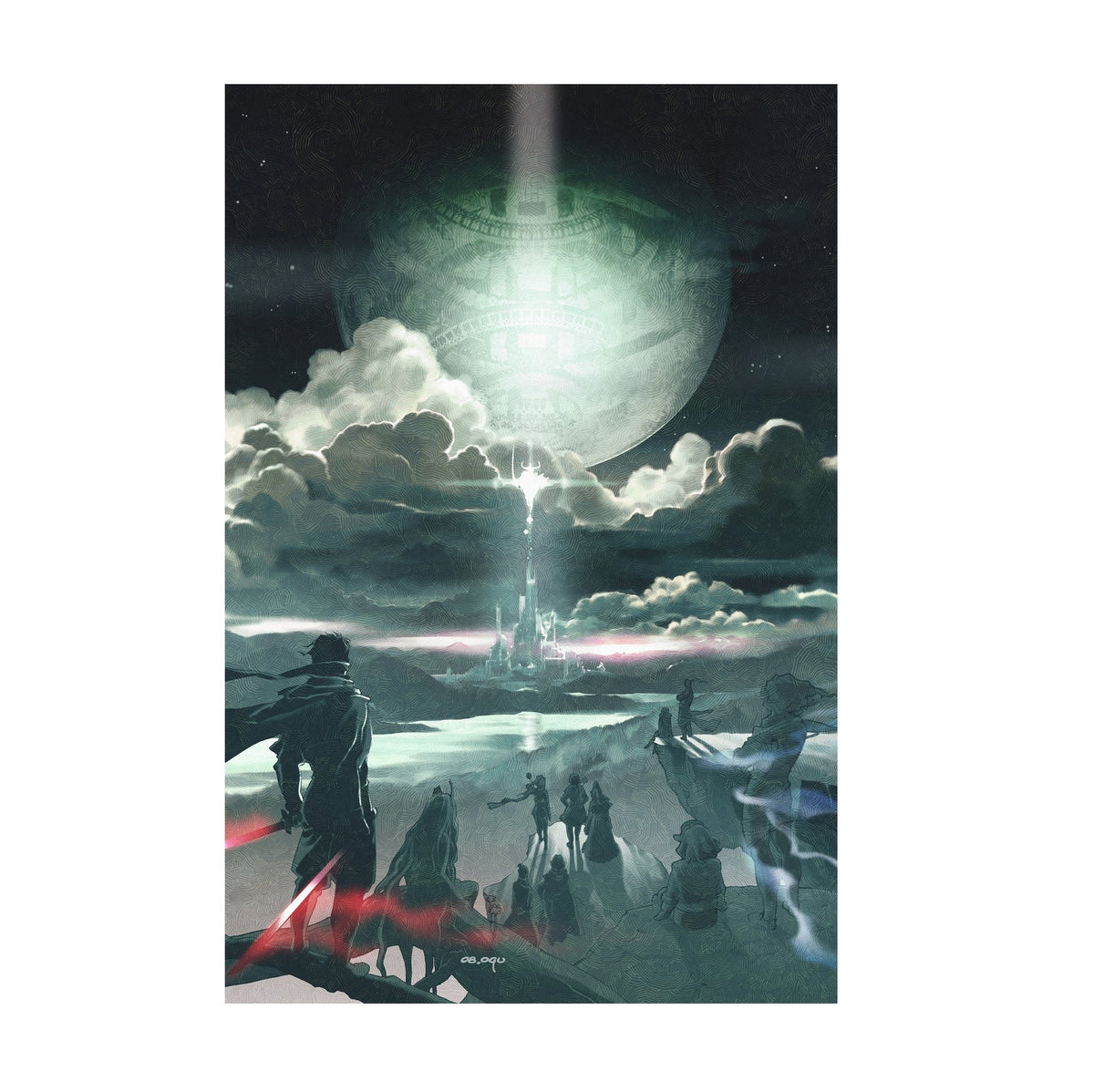 Final Fantasy IV: The After Years Poster ‚Äî Key Art by Akira Oguro | Square Enix Wall Art