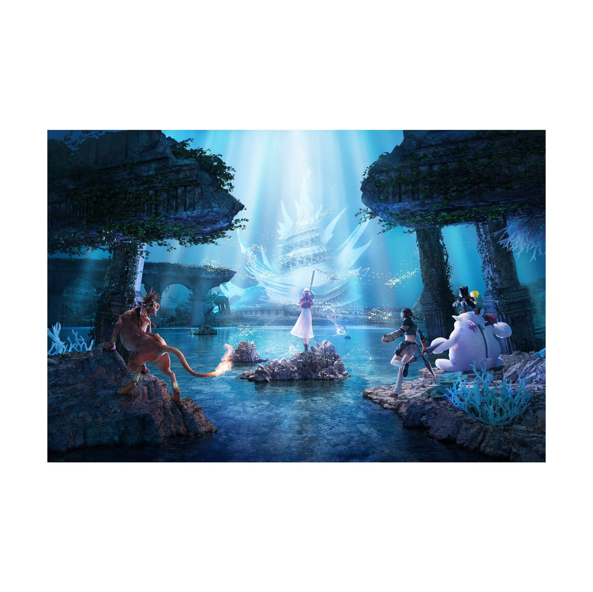 Final Fantasy VII Revelation Poster ‚Äî Trilogy Art Part 2 (Forgotten City) | FF7 Square Enix Wall Art