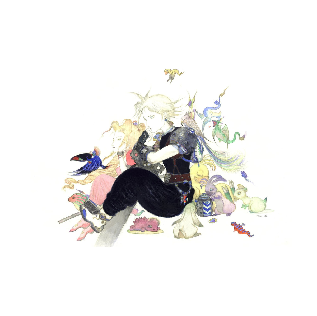 Final Fantasy VII Poster ‚Äî Tranquility by Yoshitaka Amano | Square Enix Fine Art Wall Art