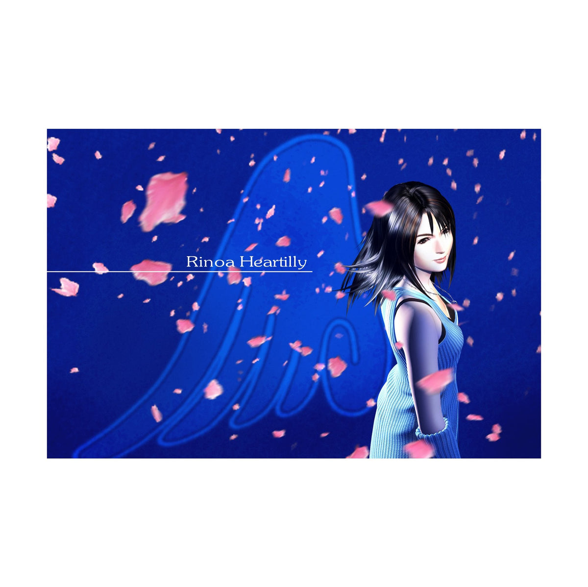 Final Fantasy VIII Poster ‚Äî Rinoa Heartilly Promo Art Print | FFVIII Square Enix Wall Art