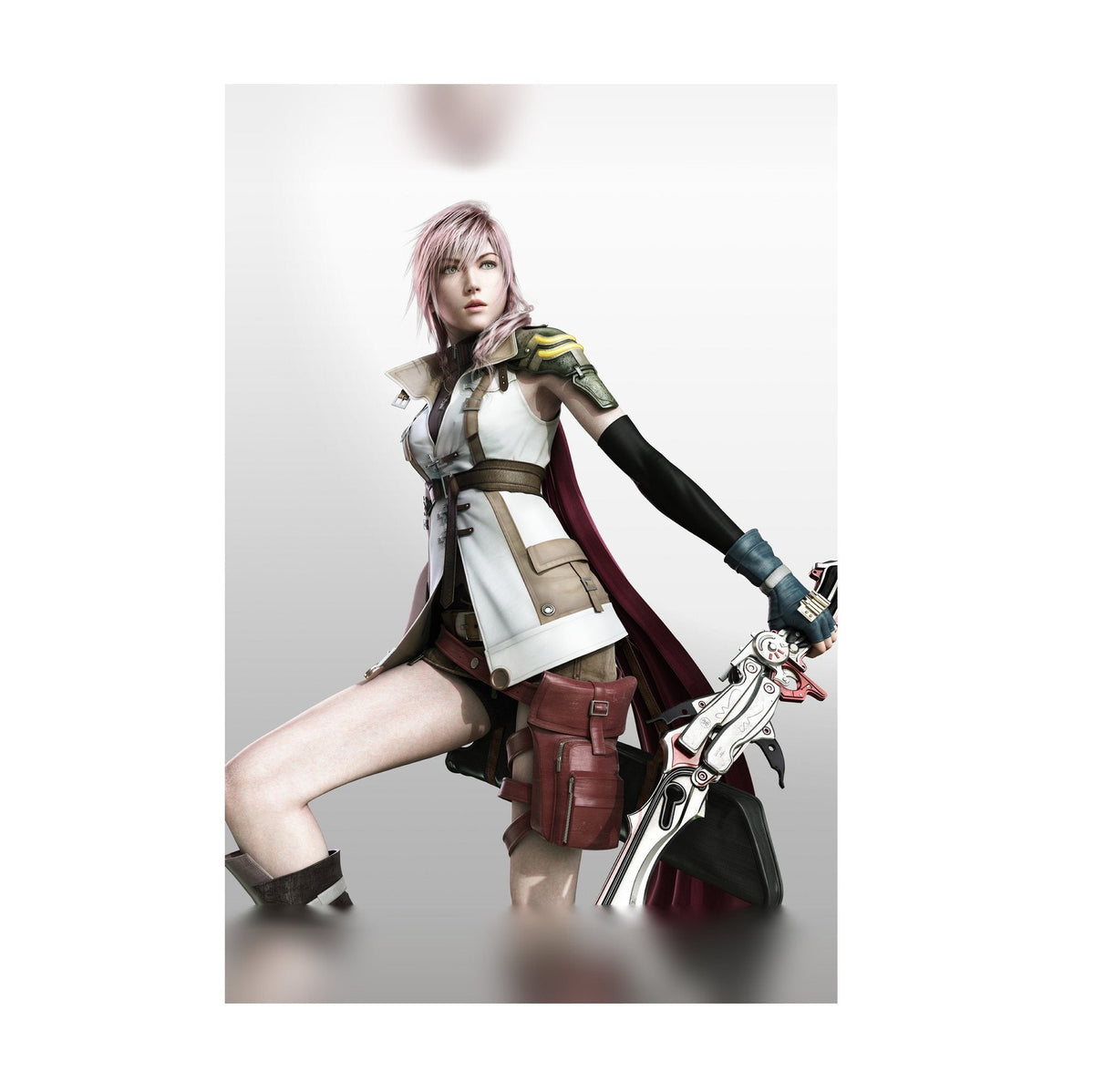 Final Fantasy XIII Poster ‚Äî Lightning Cover Art Print | FFXIII Square Enix Wall Art