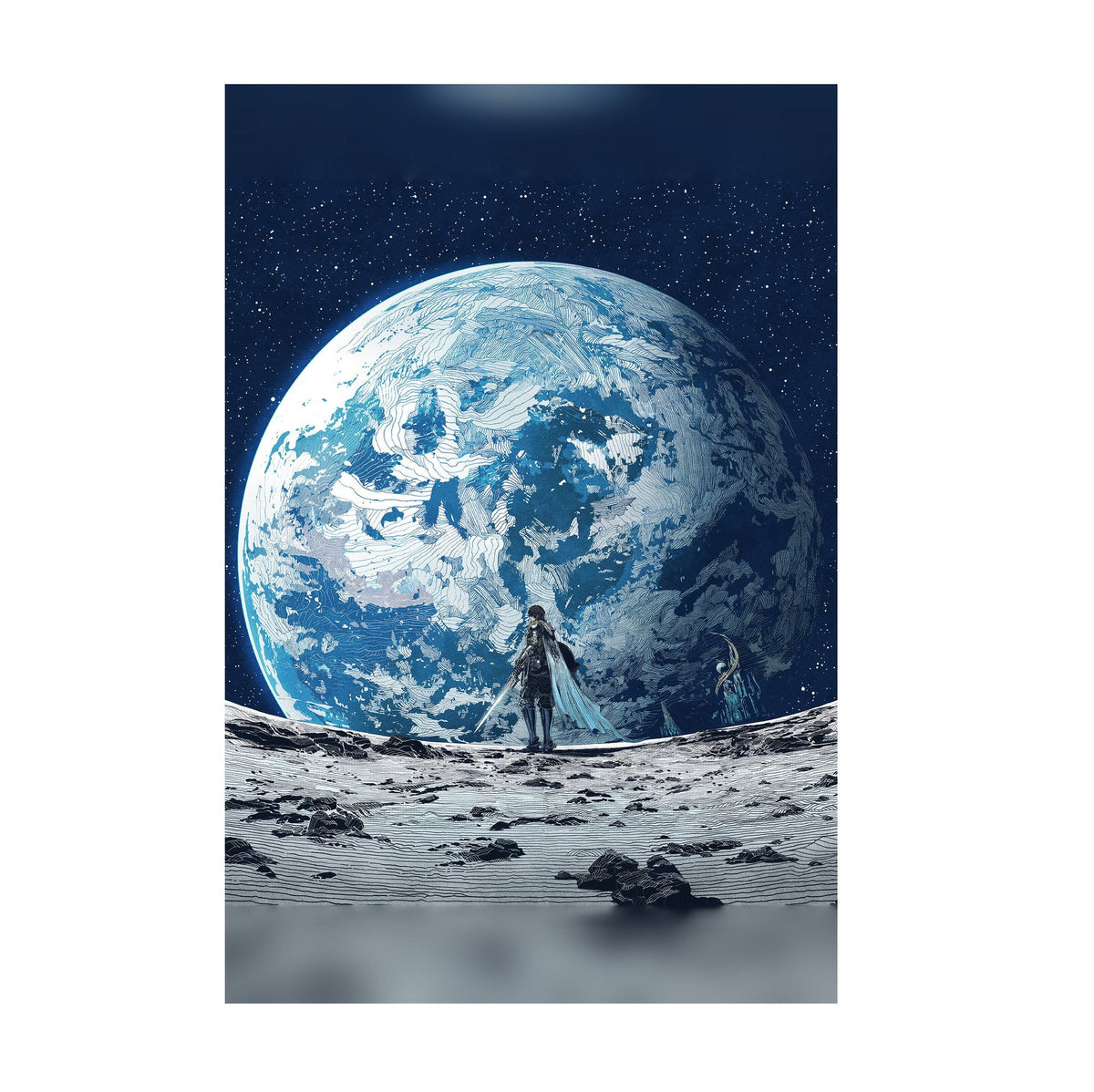 Final Fantasy XIV: Endwalker Poster ‚Äî 7-Inch Vinyl Single Art Print | FFXIV Square Enix Wall Art