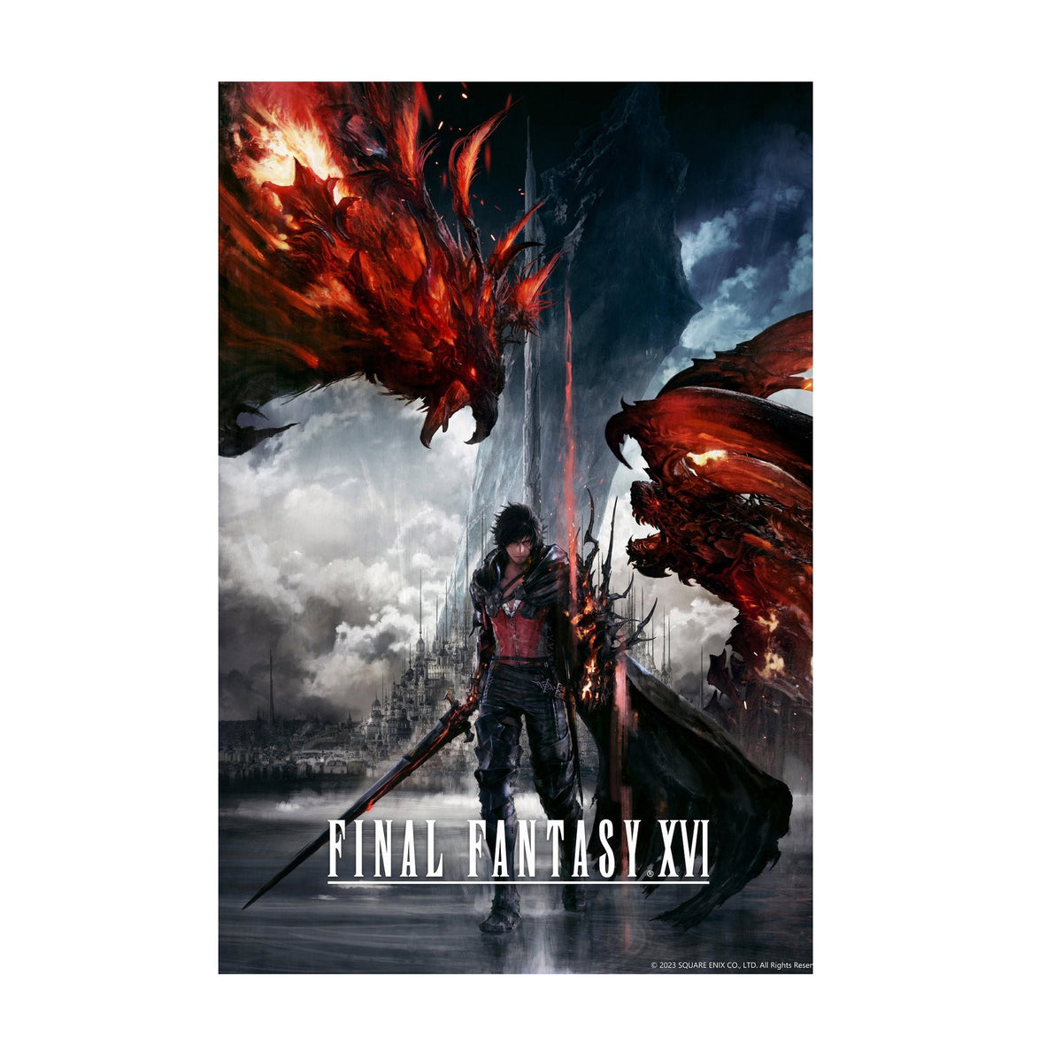 Final Fantasy XVI Poster ‚Äî Key Art Print | FFXVI Square Enix Wall Art
