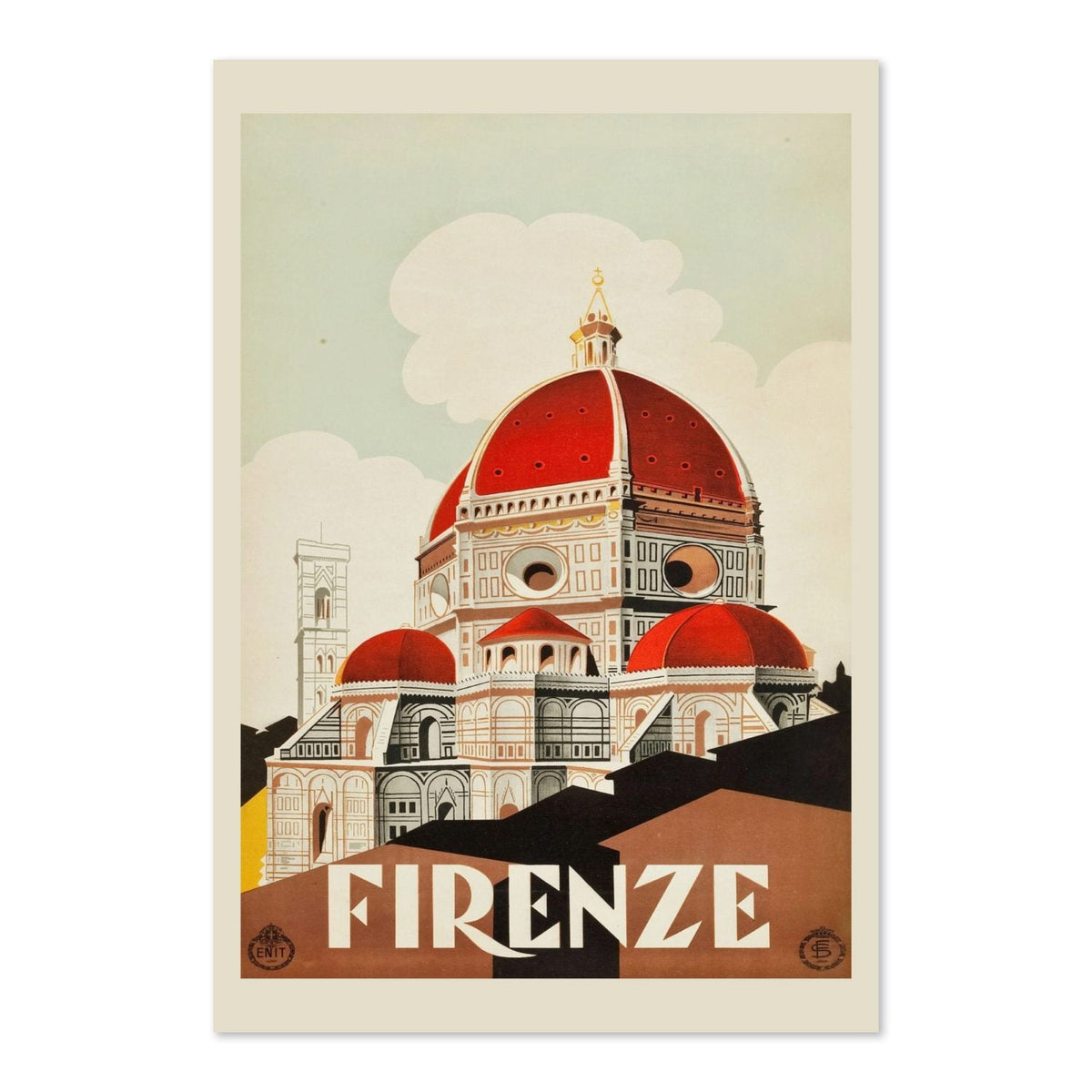 Firenze ‚Äî The Duomo ‚Äî Vintage 1930s Travel Poster | Italy Wall Art