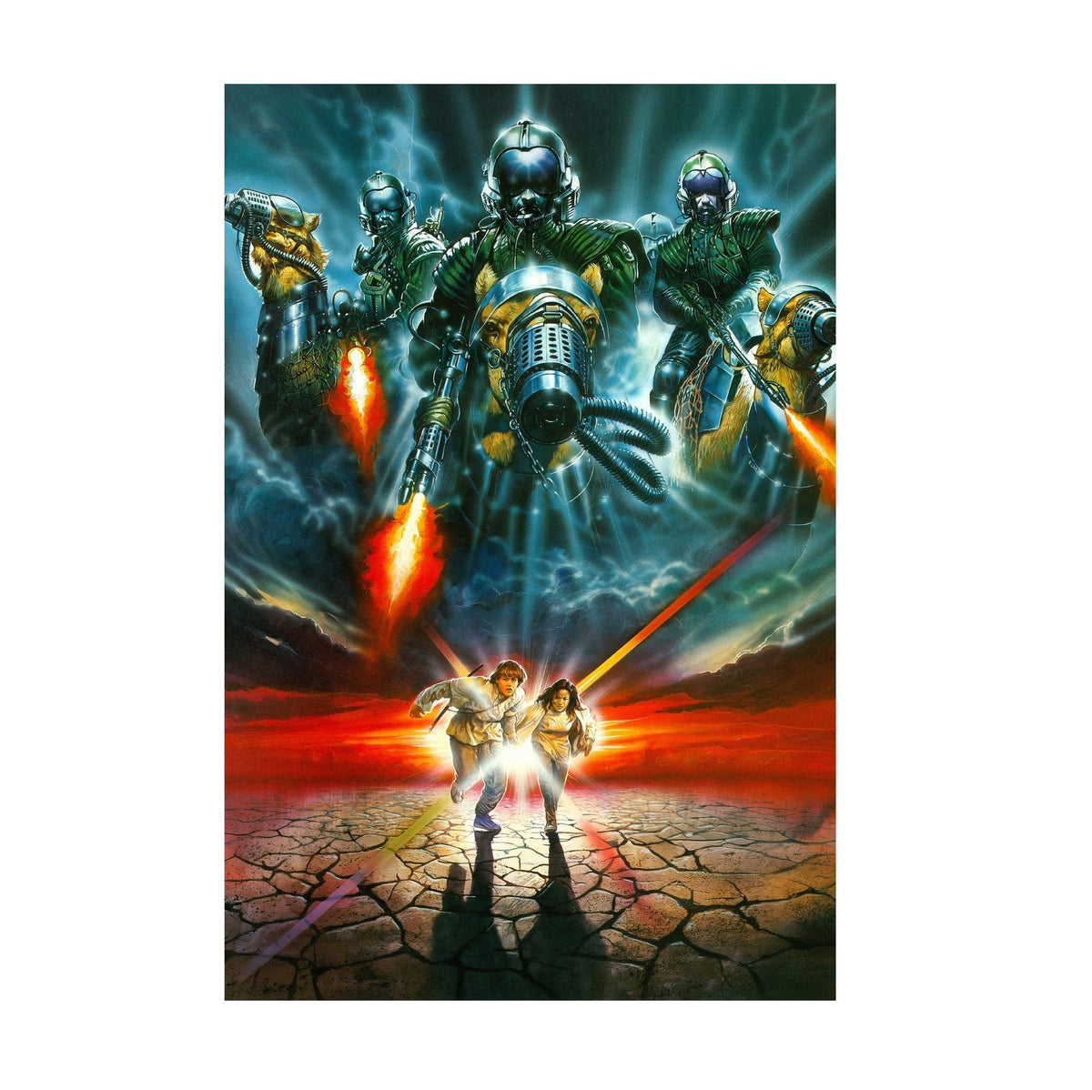 Flight from Paradise (1990) Movie Poster ‚Äî Key Art Print | Sci-Fi Wall Art