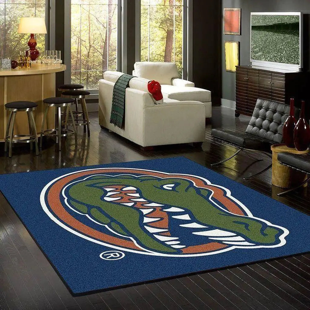 Gator Logo Rug for Living Room Game Room Decor B...