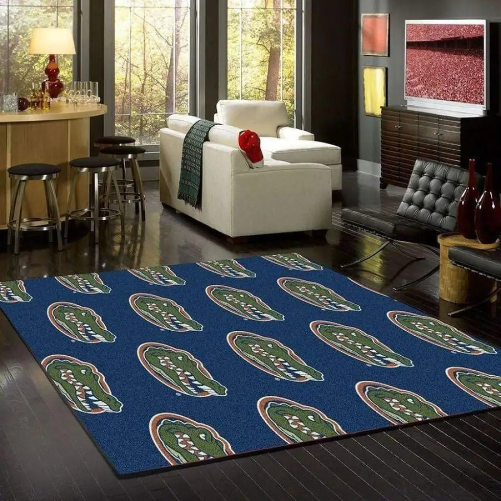 Alligator Pattern Rug Ideal for Modern Living Ro...