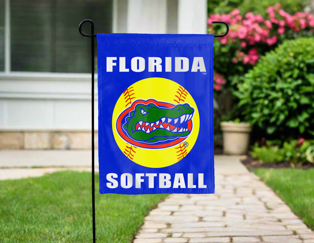 University of Florida Gators Softball Double Sided Garden Flag