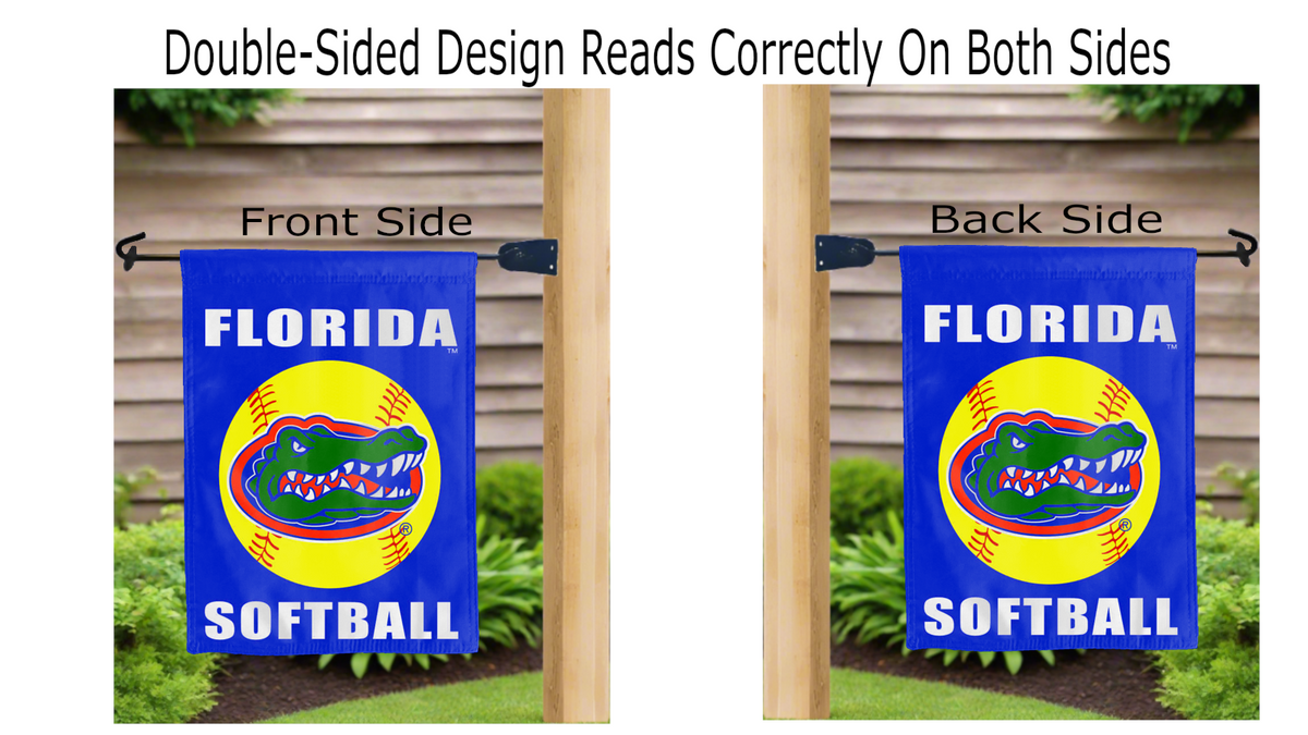 University of Florida Gators Softball Double Sided Garden Flag