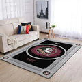 Florida State University Area Rug for Living Room Black and Gray