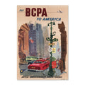 Fly BCPA to America ‚Äî Vintage 1950s Travel Poster | Airline Wall Art