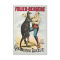 Folies-Berg√®re Kangaroo Boxer Poster ‚Äî 1890s Paris Music Hall Print | Art Nouveau Wall Art
