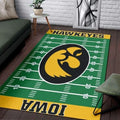 Hawkeyes Football Area Mat for Fans and Home Decor Green and Yellow
