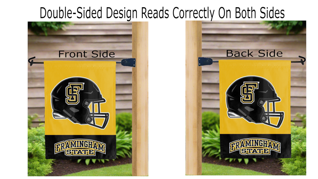 Framingham State Football Gold and Black Garden Flag