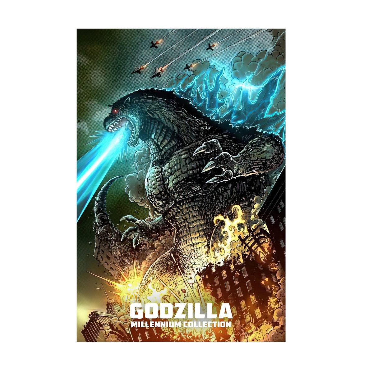 Godzilla Millennium Era Movie Poster ‚Äî Collection Art Print | Kaiju Wall Art