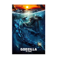 Godzilla vs. Kong (2021) Movie Poster ‚Äî Ocean Battle Art Print | Kaiju Wall Art