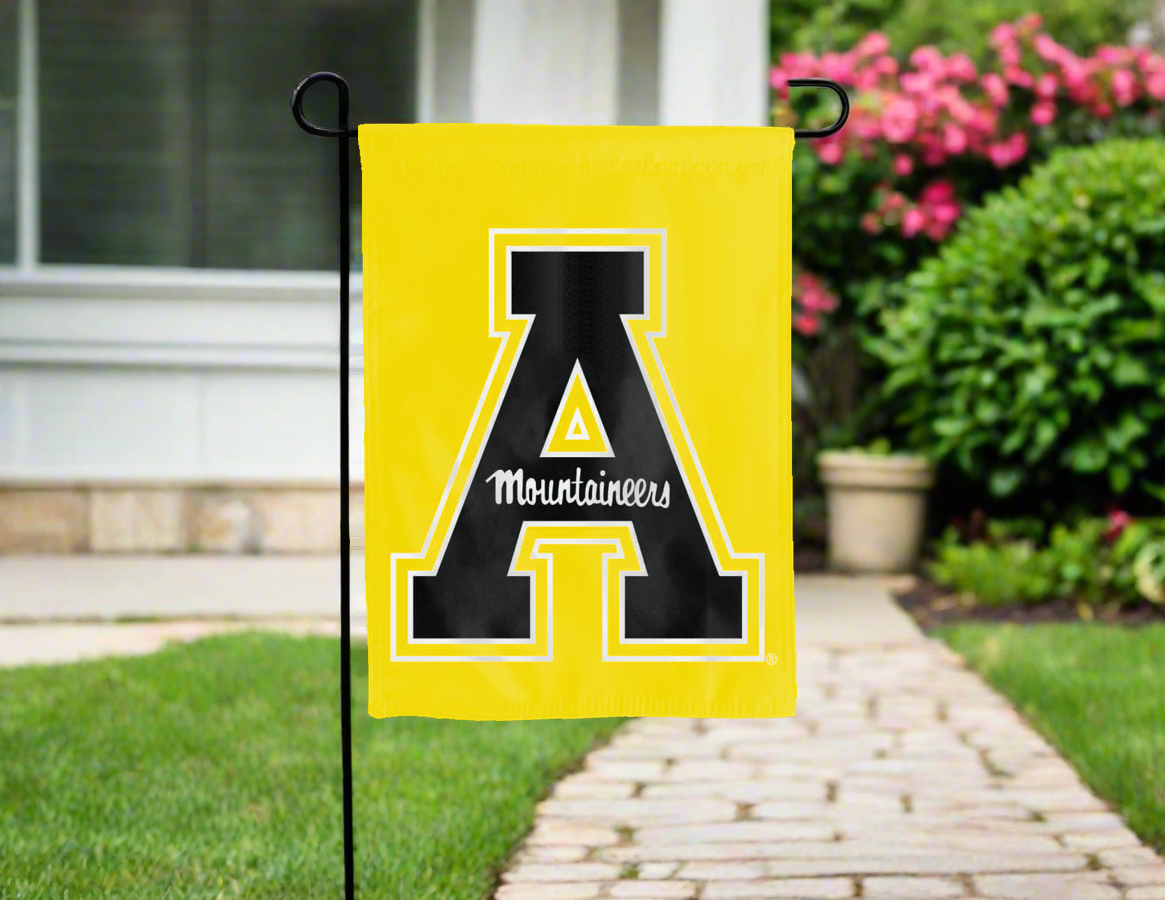 Appalachian State Mountaineers Gold Double Sided Garden Flag