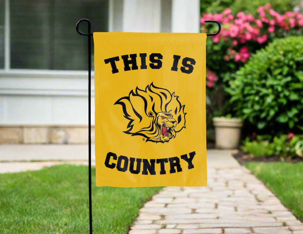 University of Arkansas at Pine Bluff - This Is University of Arkansas at Pine Bluff Golden Lions Country Garden Flag