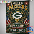 Green Bay Packers NFL 250 Years of Freedom 1776-2026 Flag