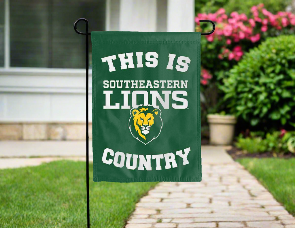This Is Southeastern Lions Country Double Sided Garden Flag