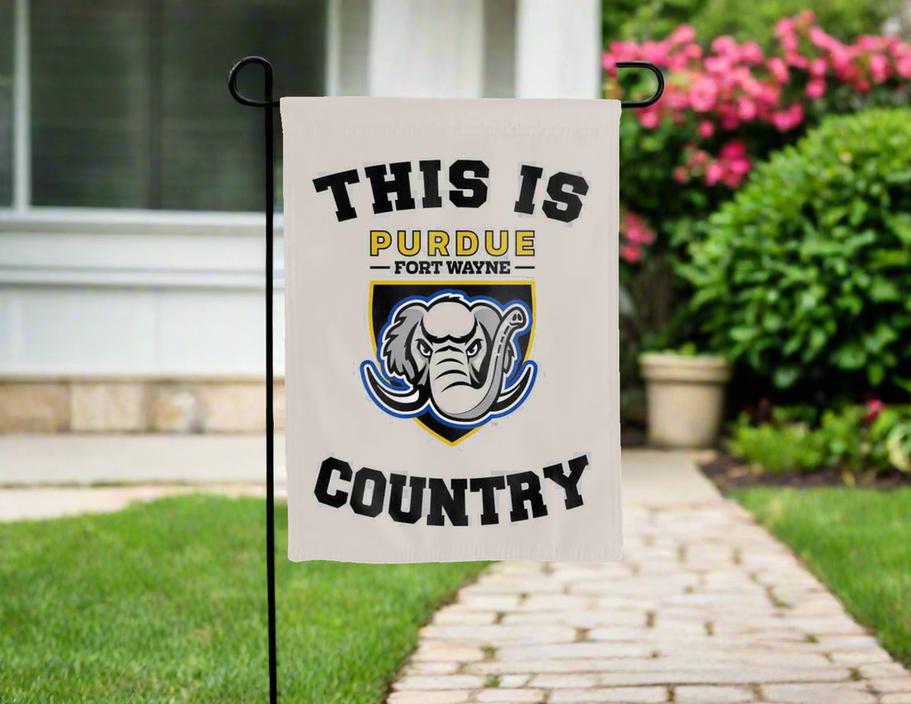 This is Purdue Fort Wayne Mastodons Country Garden Flag