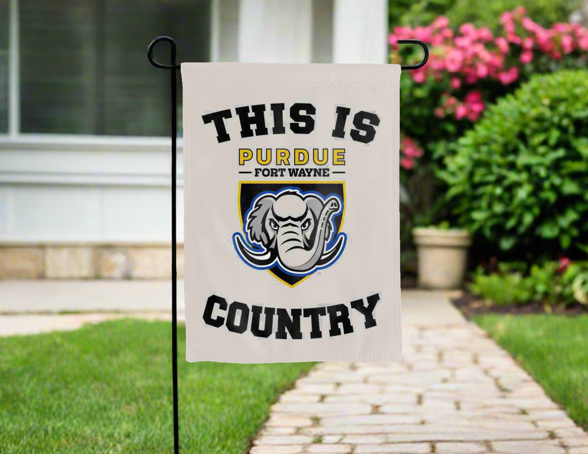 This is Purdue Fort Wayne Mastodons Country Garden Flag