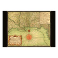 Gulf Coast 1740s Map Poster ‚Äî Texas, Louisiana & Florida Map Print | Vintage Map Wall Art