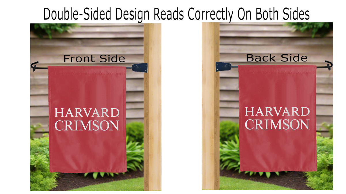 Harvard University Crimson Garden Flag