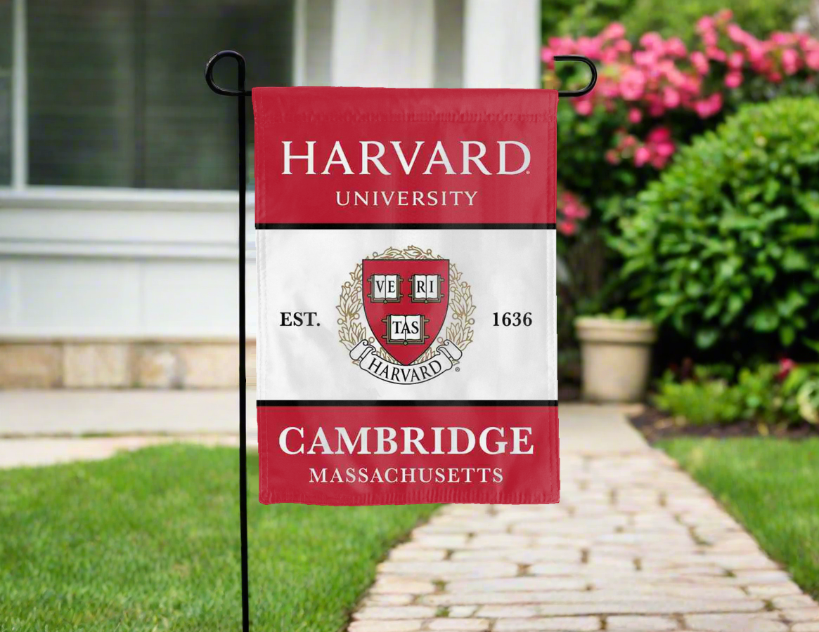 Harvard University Cambridge Massachusetts Garden Flag