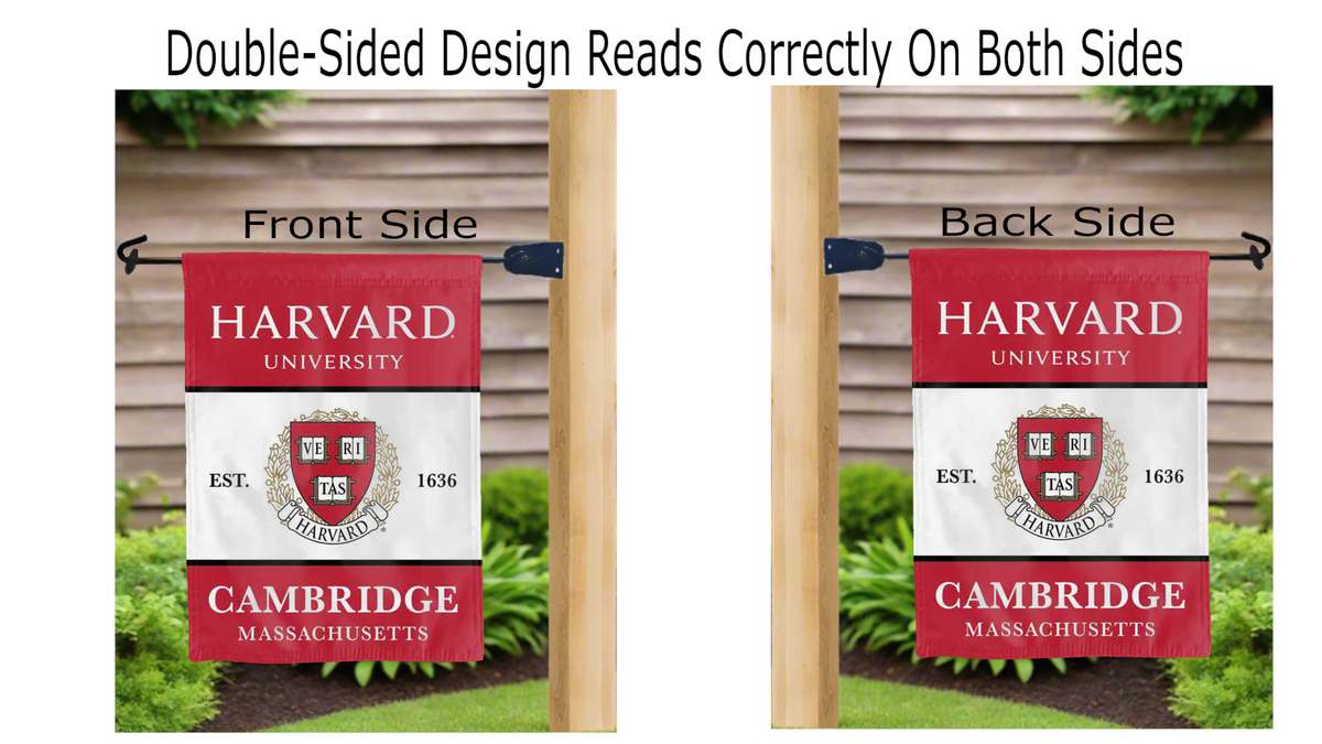 Harvard University Cambridge Massachusetts Garden Flag