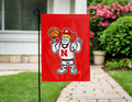Herbie Husker Basketball Double Sided Garden Flag