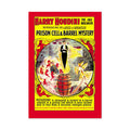 Houdini Prison Cell & Barrel Mystery Poster ‚Äî 1900s Vintage Magic Show Print | Magician Wall Art