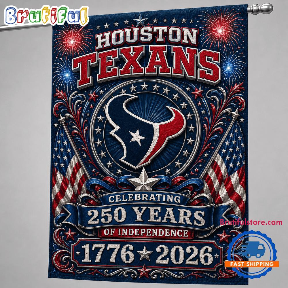 Houston Texans NFL 250 Years of Freedom 1776-2026 Flag