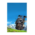 Howl's Moving Castle Poster ‚Äî Triptych Panel Art Print | Studio Ghibli Wall Art
