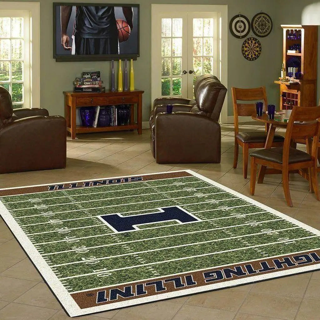 Illinois Fighting Illini Rug Ð Football Fi...
