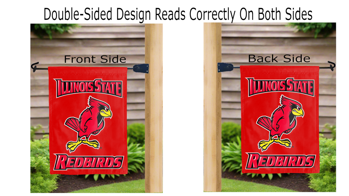 Illinois State University Redbirds Double Sided Garden Flag