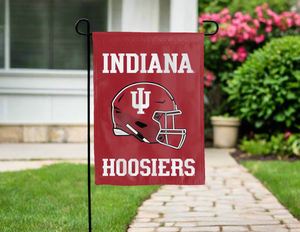 Indiana Hoosiers Football Double Sided Garden Flag