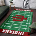 Indiana Hoosiers Football Field Rug Team Decor C...