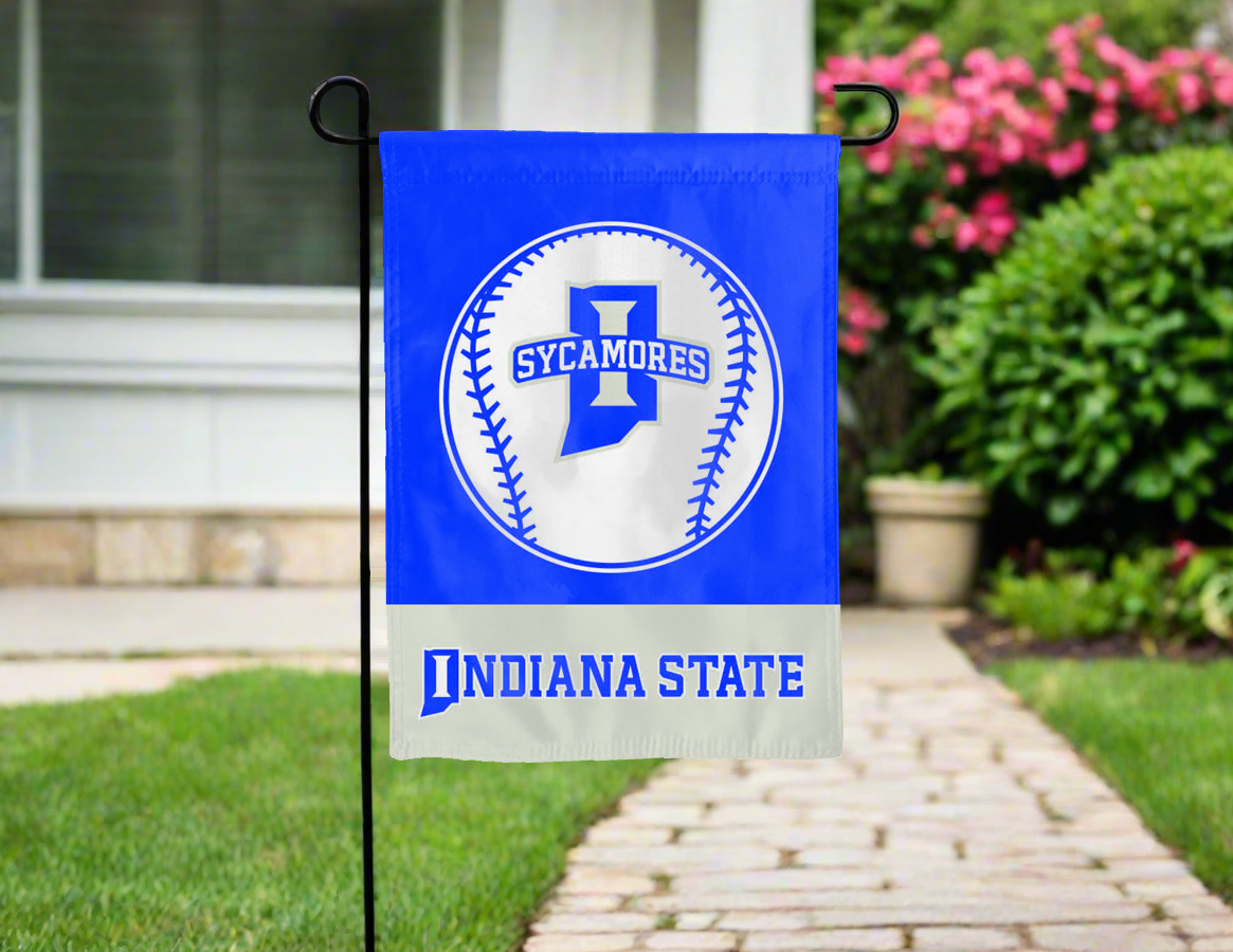 Indiana State Baseball Double Sided Garden Flag