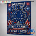 Indianapolis Colts NFL 250 Years of Freedom 1776-2026 Flag