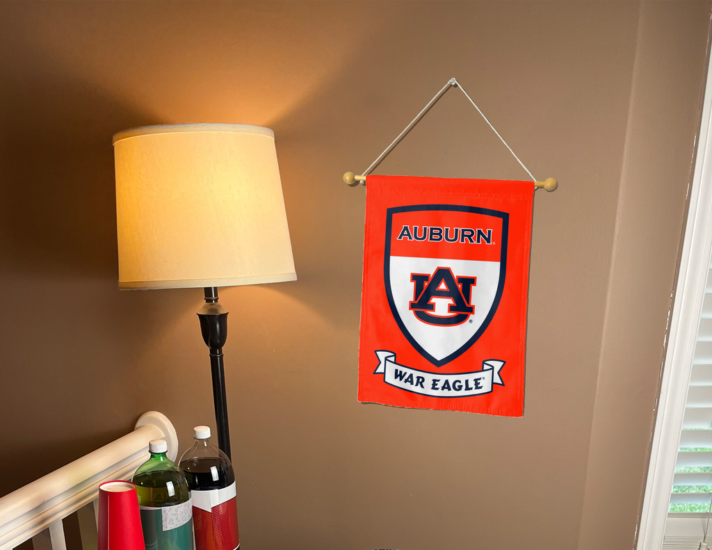 Auburn University War Eagle & Shield Double Sided Garden Flag