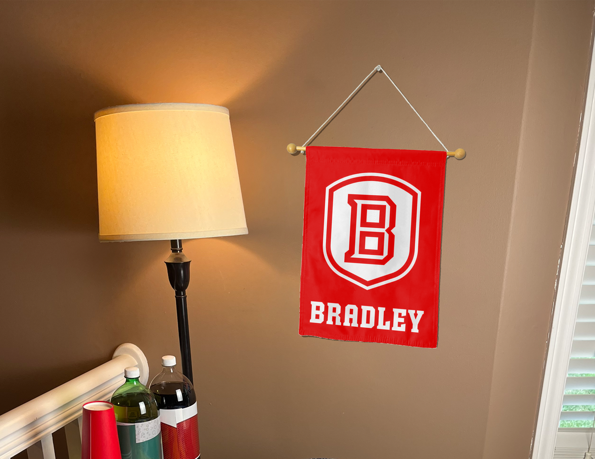 Bradley University - Braves Double Sided Garden Flag
