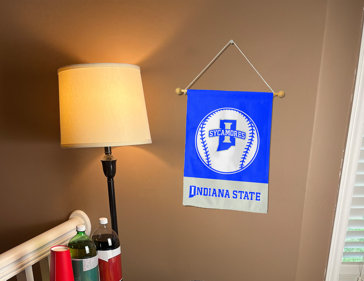 Indiana State Baseball Double Sided Garden Flag