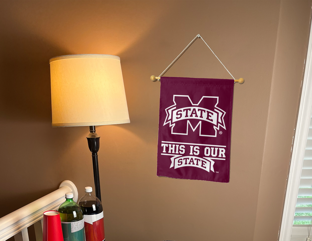 Mississippi State University Our State Double Sided Garden Flag