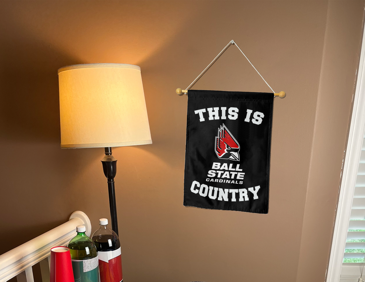 This Is Ball State Cardinals Country Double Sided Garden Flag