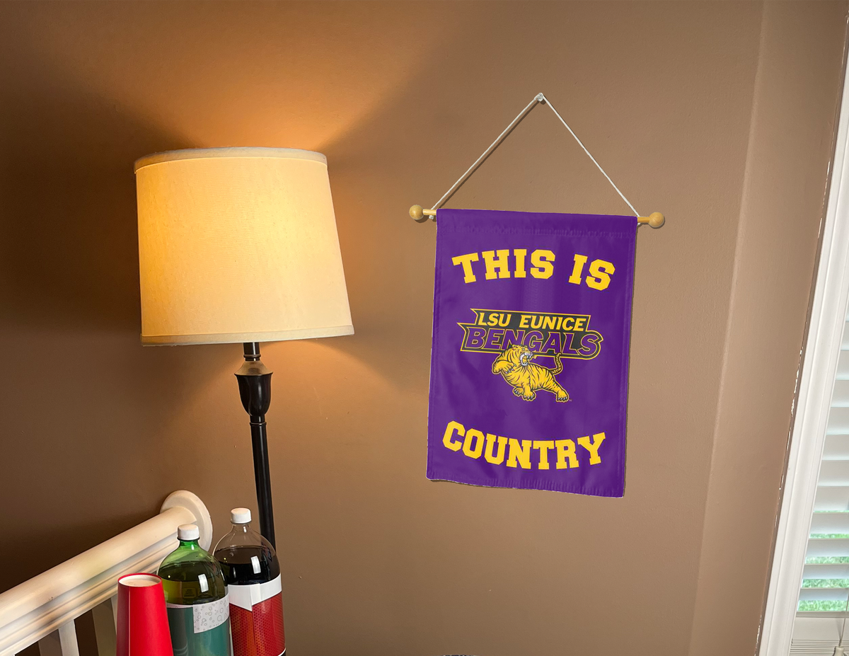 LSU Eunice Bengals Country Double Sided Garden Flag