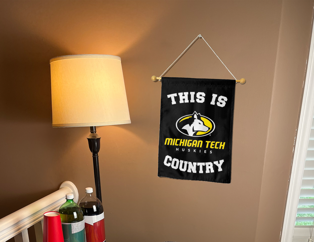 Michigan Tech Huskies Country Double Sided Garden Flag